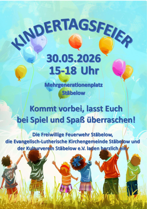 Kindertagsfeier Stäbelow